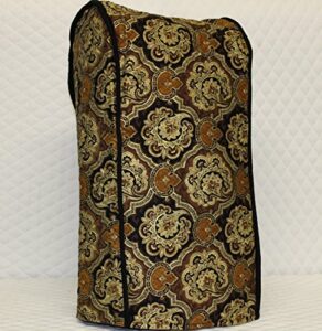 ninja blender cover – quilted double faced cotton, black paisley