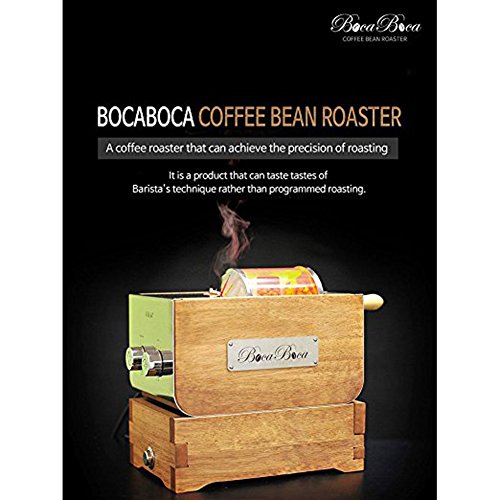 BOCABOCA Coffee Bean Roaster 500 Home Roasting Machine with Cooler Nuts Barista Home Kitchen Cafe 220V & JISAM TRADE Simple English User's Guide.