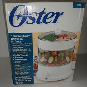 Oster 4714 Large Capacity 8-Quart Food Steamer Rice Cooker - White