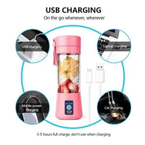 Portable Blender, Personal Mixer Fruit Rechargeable with USB, Mini Blender for Smoothie