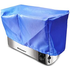 slice toaster cover, waterproof, easy care small appliance jacket bread toast machine dust cover compatible for elite gourmet ect-3100 long slot 4 slice toaster