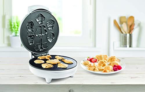The Original Creepy Crawly Bug Waffle Maker - Make 7 Fun Different Insect Shaped Pancakes Including a Beetle, Lady Bug, Bee & More- Electric Non-stick Waffler, Fun Gift or Breakfast Treat for Kids