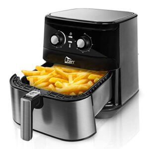 Air Fryer 5.8Qt/5.5L, Uten Electric Hot Air Frier Cookers with Temperature Control, Large Air Fryer - Timer, Nonstick Fry Basket, 1700W High-power, Fast Oven Oilless Cooker, Dishwasher Safe.