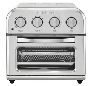 cuisinart toa-28 compact convection toaster oven airfryer, 12.5″ x 15.5″ x 11.5″, stainless steel