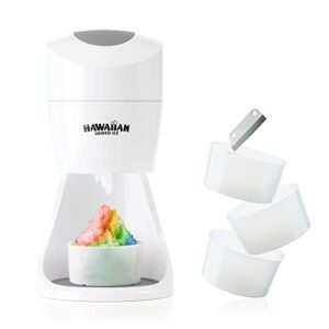 hawaiian shaved ice s900a shaved ice machine with blade and mold accessory kit – features 1 shaved ice maker, 5 ice molds, and 1-replacement blade