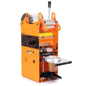 wyzwork manual 180mm tall boba tea cup sealer sealing machine high operating speed 300-500 cups/hr 270w