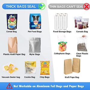 Mini Chip Bag Heat Sealer, Portable Food Sealer, Bag Resealer for Food Storage, Handheld Sealing Machine for Candy Bag, Pet Food Bag, Snack Bags, with Power Cable (No Battery Needed) - Mint