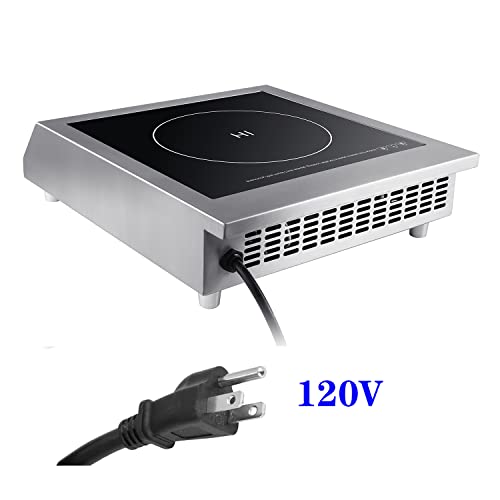 1800W/120V Commercial Range Countertop Burners Commercial Induction Cooktop Hot Plate Portable Electric Stove for Cooking Abangdun