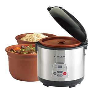 VitaClay VF7700-8 Chef Gourmet 8-Cup Rice and Slow Cooker