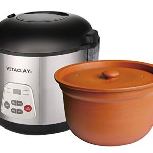 VitaClay VF7700-8 Chef Gourmet 8-Cup Rice and Slow Cooker