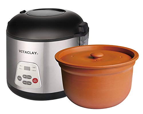 VitaClay VF7700-8 Chef Gourmet 8-Cup Rice and Slow Cooker