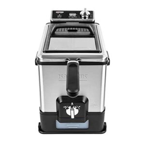 Kalorik Pro 4.2 Quart Triple-Basket Deep Fryer with Oil Filtration