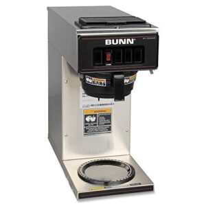 BUNN 13300.0001 VP17-1SS Pourover Coffee Brewer with 1-Warmer, Stainless Steel, Silver, Standard