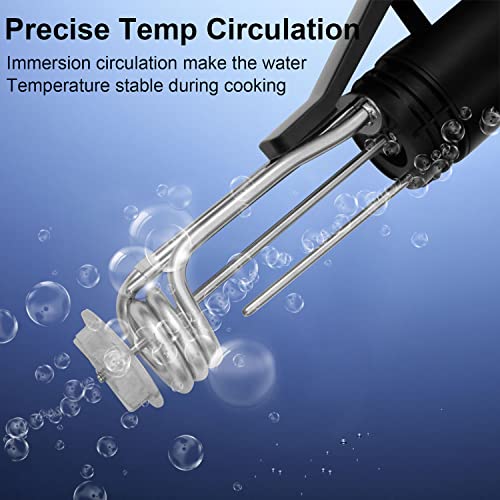 Upesitom Sous Vide Cooker, 1100W Sous Vide Precision Machine, IPX7 Waterproof Immersion Circulator with Temperature Control, Digital Timer, Low Noise & Fast Heating