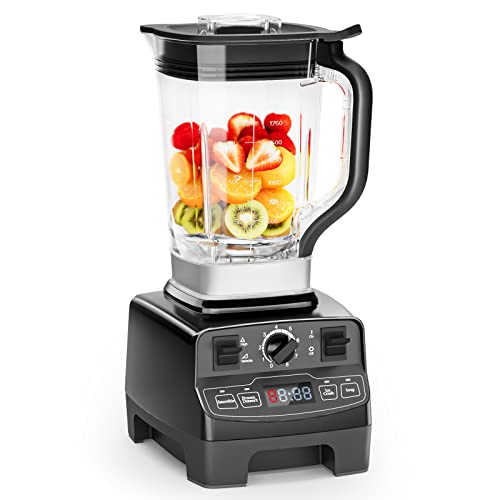 Enfmay Smoothie Blender Maker, 1450W High Performance Blender with 4 Preset Programs, 8 Speeds Control 33000RPM High-Speed, 2L Tritan BPA Free Container, Ice Crush Blender for Smoothie/Ice/Dessert/Nut