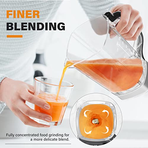 Enfmay Smoothie Blender Maker, 1450W High Performance Blender with 4 Preset Programs, 8 Speeds Control 33000RPM High-Speed, 2L Tritan BPA Free Container, Ice Crush Blender for Smoothie/Ice/Dessert/Nut