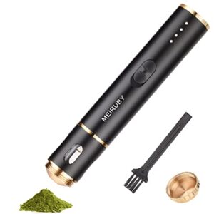 meiruby grinder electric herb grinder spice crusher mills portable grinder usb rechargeable black