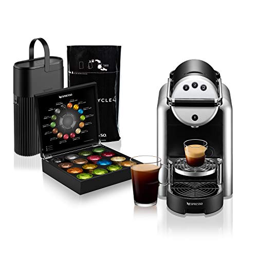 Nespresso Professional Coffee Maker Starter Bundle, Zenius Professional Coffee Machine, Presentation Box for Nespresso Capsules