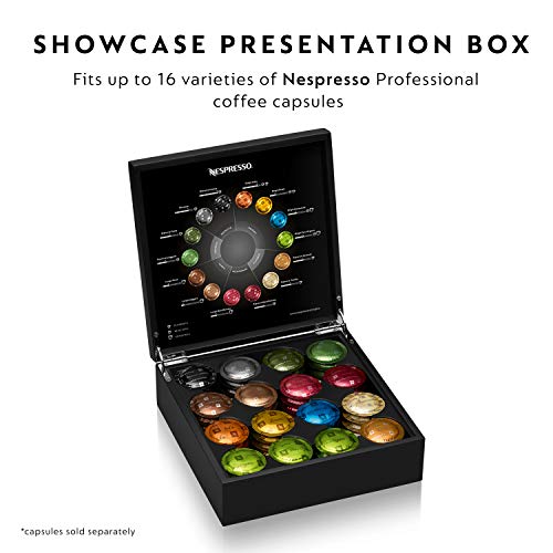 Nespresso Professional Coffee Maker Starter Bundle, Zenius Professional Coffee Machine, Presentation Box for Nespresso Capsules