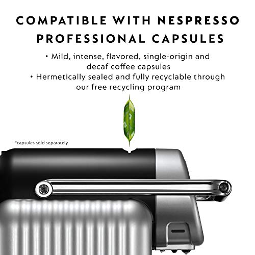 Nespresso Professional Coffee Maker Starter Bundle, Zenius Professional Coffee Machine, Presentation Box for Nespresso Capsules