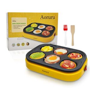 aoruru pancakes maker nonstick electric egg frying pan for mini crepe fried egg
