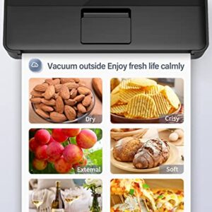 Vacuum Sealer Machine, Food Vacuum Sealer, (95Kpa)Space Saving Vacuum Sealers, With Sealer Bags Seal Food Storage,Dry Moist food Modes, LED Indicator Lights