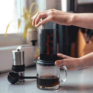 Aeropress Original Coffee and Espresso Maker, Barista Level Portable Coffee Maker with Chamber, Plunger, & Filters, Quick Coffee and Espresso Maker, Made in USA
