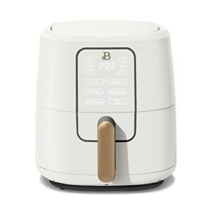 6 quart touchscreen air fryer, white icing by drew barrymore 15.11 x 12.10 x 13.07
