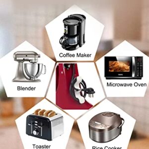 Cord Organizer for Appliances, Sticky and Sturdy Cord Wrapper, Kitchen Appliance Cord Organizer Stick On Mixer, Small Appliances, Pressure Cooker, Coffee Maker, Blender, and Air Fryer (6 PCS)