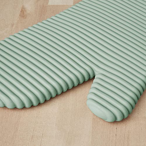 KitchenAid Ribbed Soft Silicone Oven Mitt Set, Pistachio 2 Count