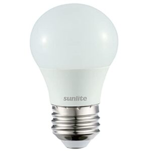 sunlite 80218-su led a15 refrigerator light bulb, 5.5 watts (40w equivalent), 450 lumens, medium base (e26), dimmable, frosted finish, ul listed, energy star, 40k – cool white, 1 pack