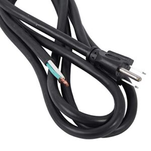 Bergen Industries Inc PS615143 3-Wire Appliance and Power Tool Cord, 6 ft, 14 AWG, 15A/125V AC, 1875w , Black