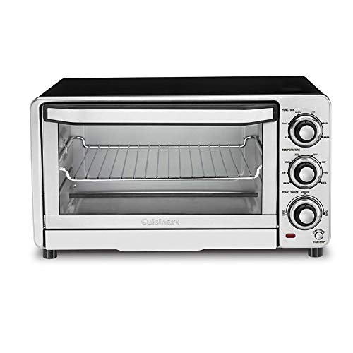 Cuisinart TOB-40FR Custom Classic Toaster Oven Broiler, Silver (Renewed)