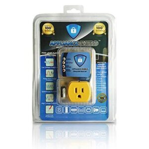 appliance shield surge protector – protects appliances from damaging & costly voltage spikes/dips, works great for appliances, refrigerators, freezers, dryers. best in class 20 amp, 2200 watts.