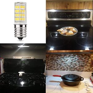 E17 LED Bulb for Microwave Oven,Kitchen Appliance Light Bulb, Stovetop Light,4 Watt (40W Halogen Bulb Equivalent), Daylight White 6000K, E17 Indicator Intermediate Base, Dimmable,(Pack of 2)