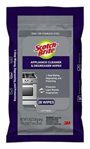 scotch-brite appliance cleaner cleaning wipes, 28 wipes