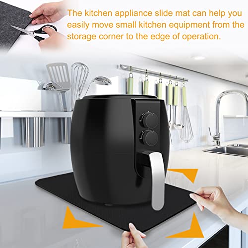 5PCS Heat Resistant Mat for Air Fryer Kitchen Appliance Slider Mats,5mm/0.2inch thickened Kitchen Countertop Heat Protector Mat compatible for Ninja Foodi Air Fryer,Coffee Maker,Blender