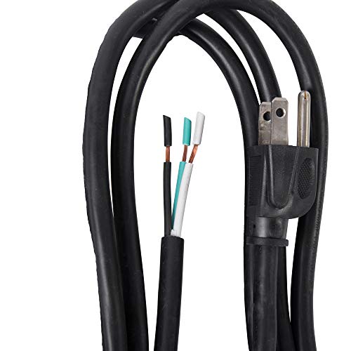 Bergen Industries Inc PS313163 3-Wire Appliance and Power Tool Cord, 3 ft, 16 AWG, 13A/125V AC, 1625w,Black