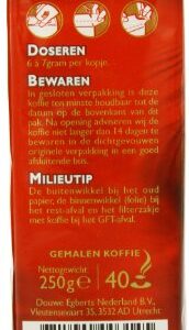 Douwe Egberts Aroma Rood Ground Coffee, 250g (Pack of 1)