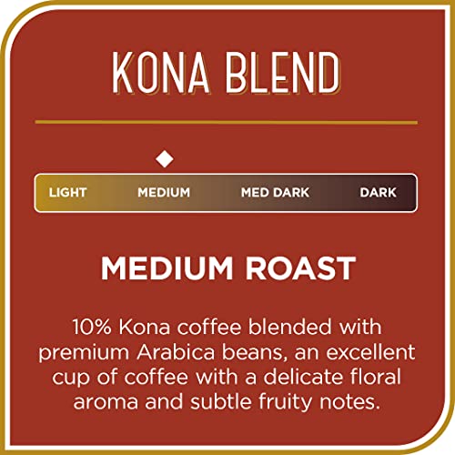 Don Francisco's Kona Blend, Medium Roast, Whole Bean Coffee, 100% Arabica - 18 Ounce Bag