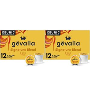 gevalia signature blend mild roast k cup coffee pods (12 pods) (pack of 2)