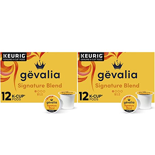 Gevalia Signature Blend Mild Roast K Cup Coffee Pods (12 Pods) (Pack of 2)