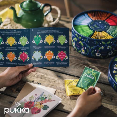 Pukka Tea Organic Gift Set, Herbal Tea Sampler For Everyday Wellness, 90 Tea Bags