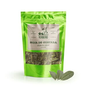 yerbero – whole guava leaf 2oz (56gr) herbal tea (te hojas de guayaba) skin care | hair re-growth | crafted by nature100% all natural fresh tea tea | non-gmo | gluten-free.