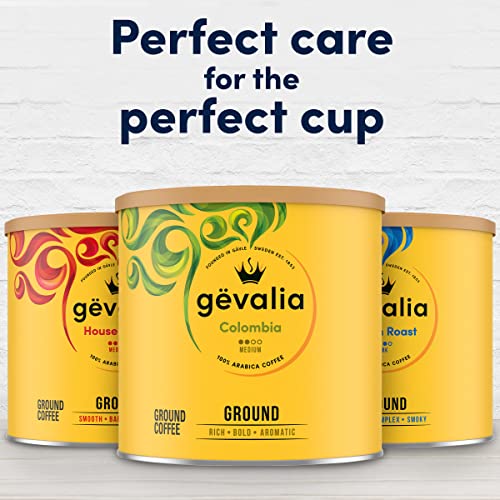 Gevalia Colombia Medium Roast Ground Coffee, 31.9 oz Canister