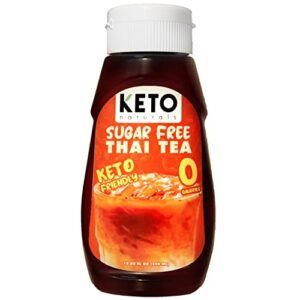 Sugar Free Thai Tea Mix Zero Calories (11.3 Fl Oz) Keto friendly Thai ice tea mix easy to make. Ready to drink mix in minutes. Make 21 cups.