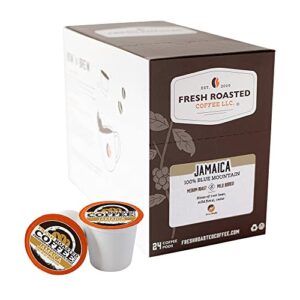 fresh roasted coffee, 100% jamaica blue mountain, medium roast, kosher, k-cup compatible, 24 pods