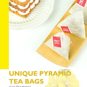 TeeLux Mullein Leaf Tea Bags, 3g/Bag, Natural Mullein Leaves, Caffeine Free, Pure Mullein Herbal Tea, 60 Tea Bags