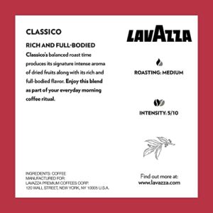 Lavazza Classico Single-Serve Coffee K-Cups for Keurig Brewer, Medium Roast, 88 capsules Value Pack, 1