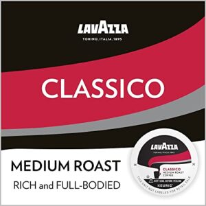 Lavazza Classico Single-Serve Coffee K-Cups for Keurig Brewer, Medium Roast, 88 capsules Value Pack, 1